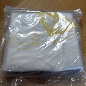 Pool Table Cover, Clear, Transparent, Weighted Corners, Size 72" X 124" Sealed